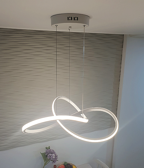 루브 펜던트전등, 식탁조명 [4000K 40W, 블랙/화이트/골드]