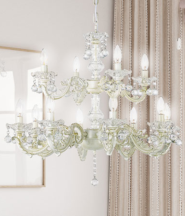 밀라크 12등 크리스탈펜던트조명 샹들리에