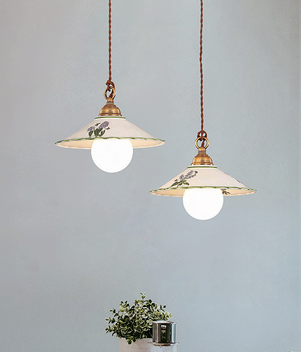 플로스 1등 2등 도자기식탁등 펜던트조명