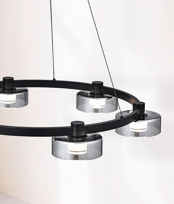 샤블리 LED 6등 식탁등, 펜던트조명 50W