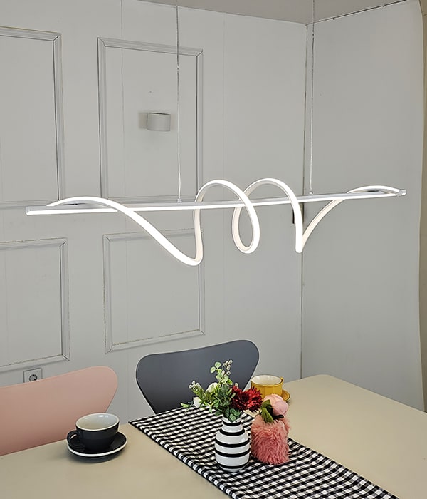 로차스 40W LED식탁등 식탁전등 화이트, 골드